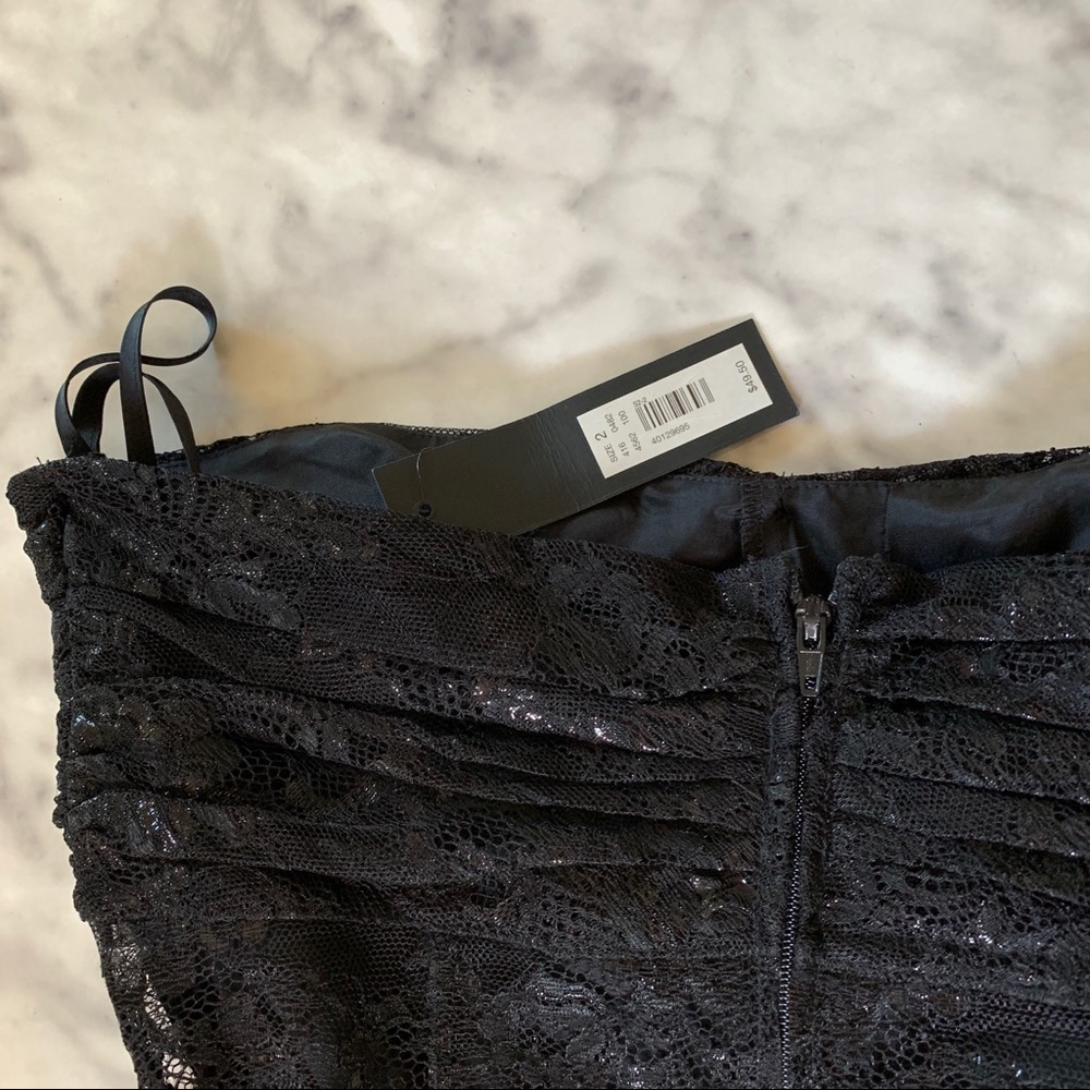 THE LIMITED black lace strapless zip up top NWT - Picture 10 of 16